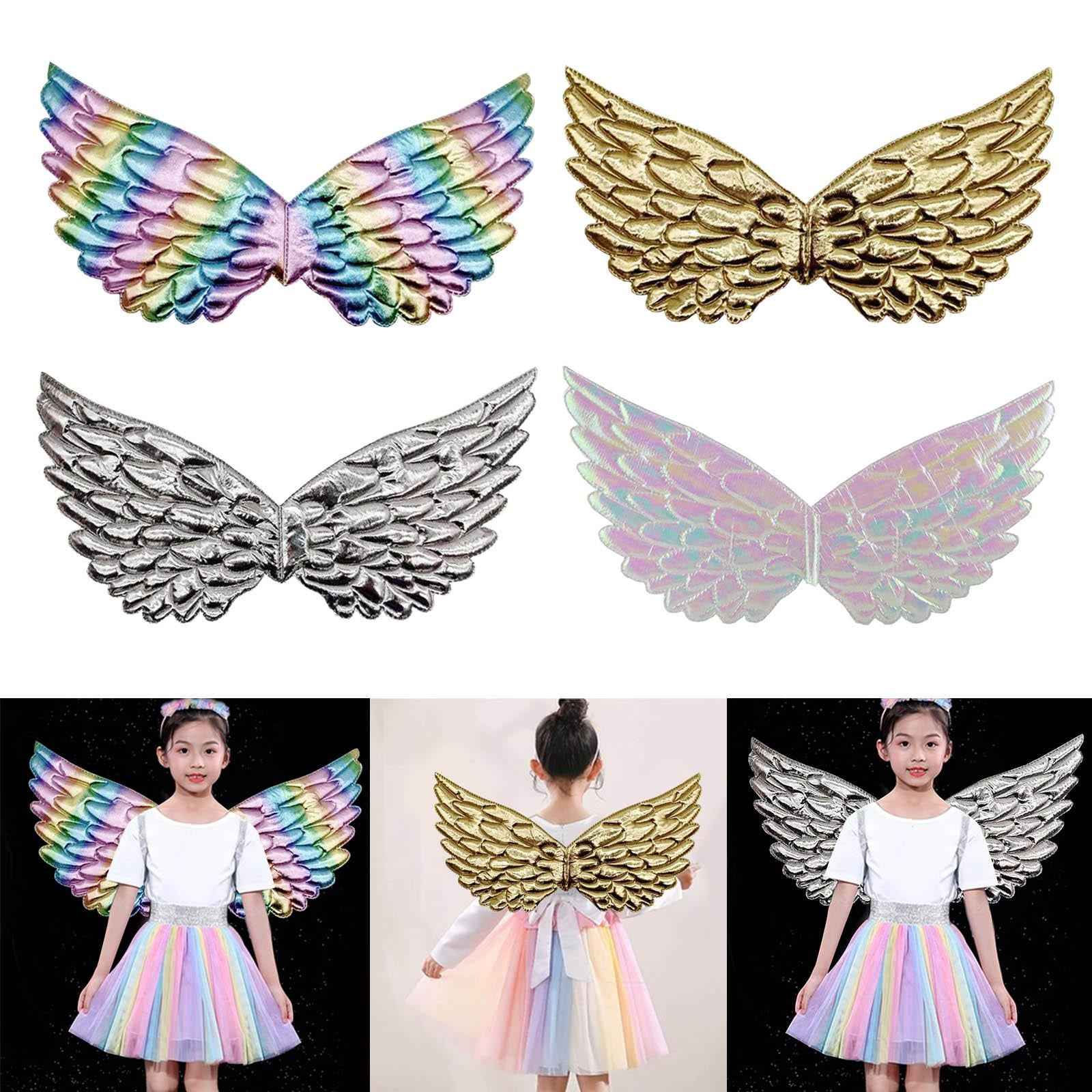 Child Angel Wing Fairy Princess Costume Accessory Decoration Light Rainbow