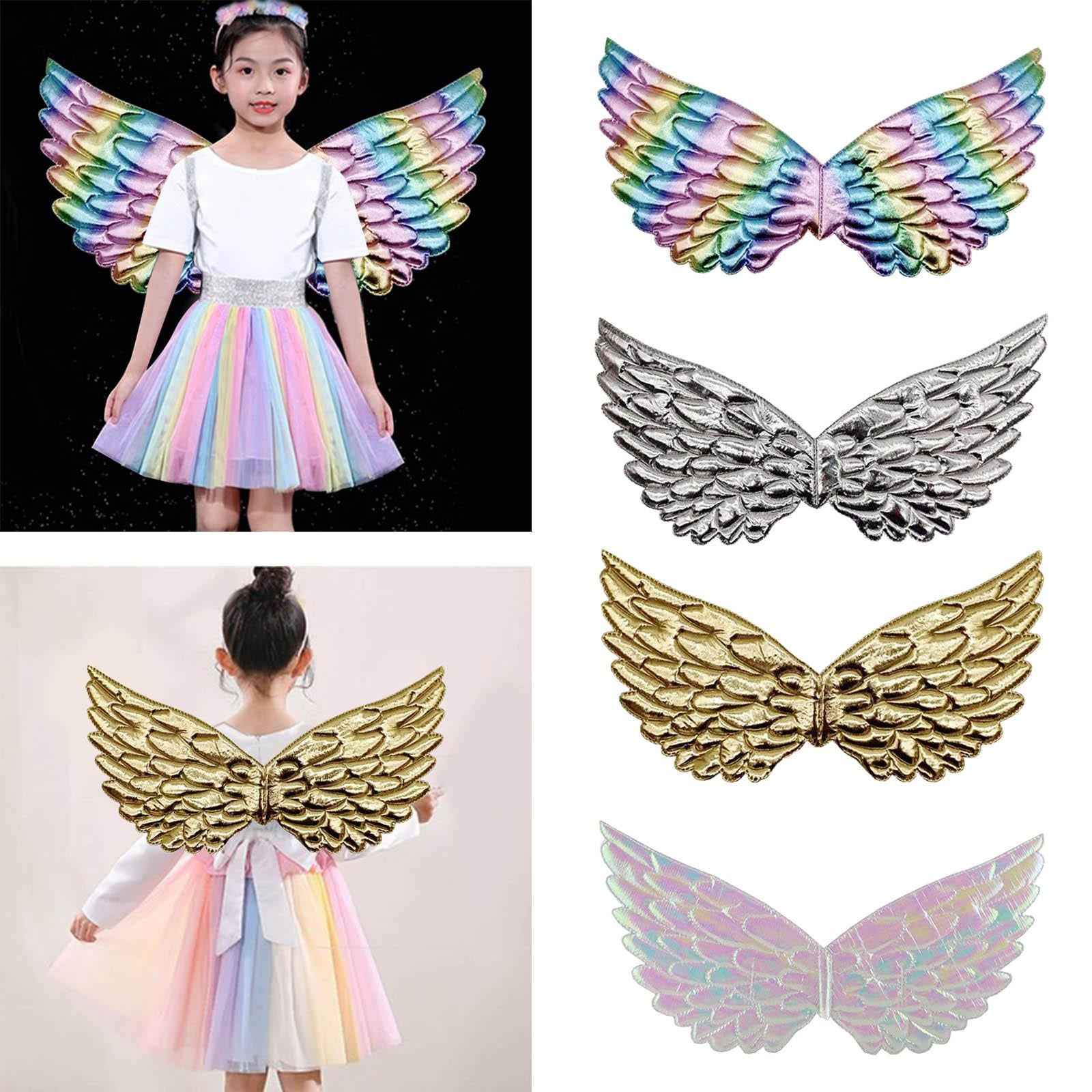 Child Angel Wing Fairy Princess Costume Accessory Decoration Light Rainbow
