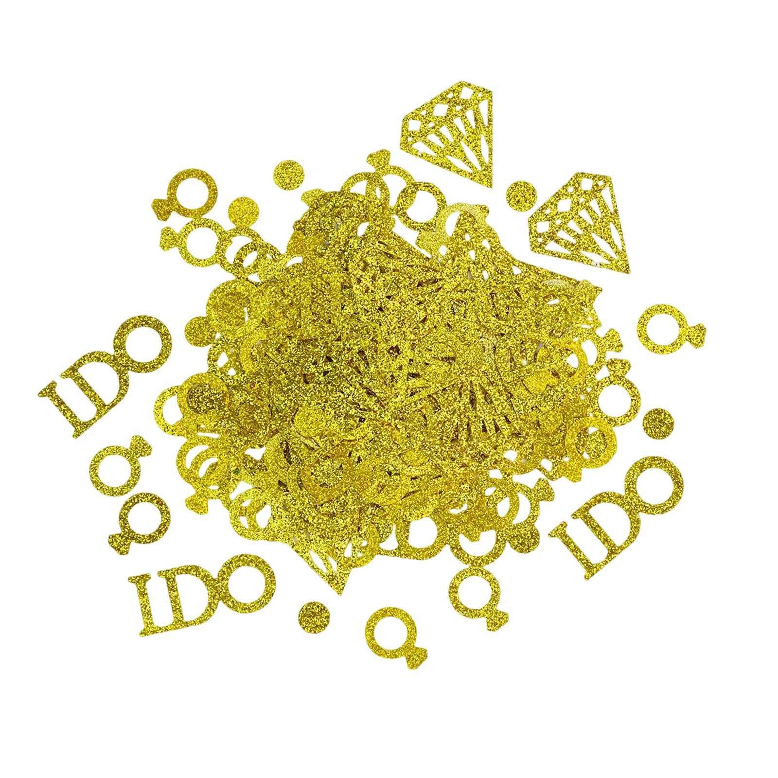 Confetti Diamond i Do Letter Shower Party for Wedding Table Baby Shower Gold