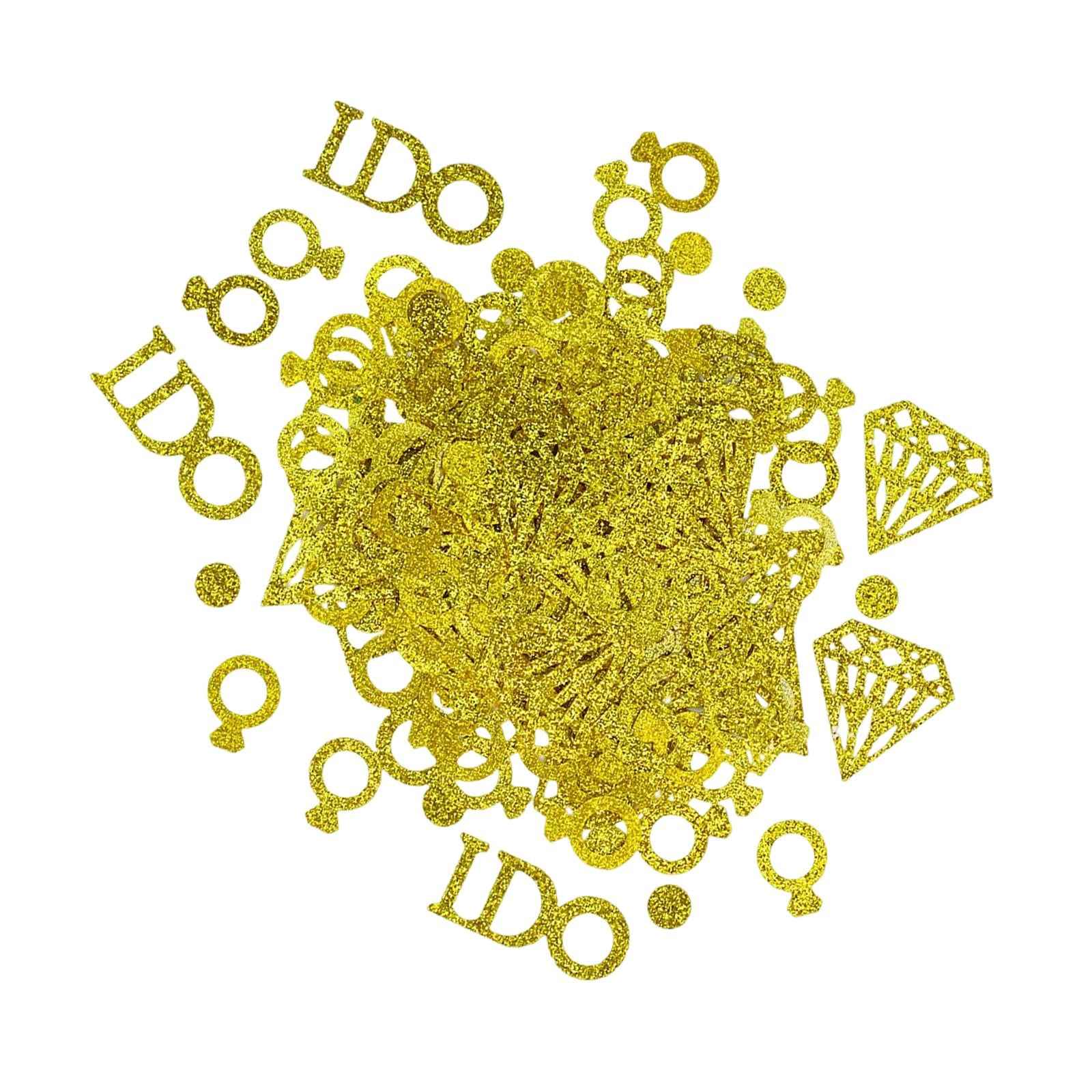 Confetti Diamond i Do Letter Shower Party for Wedding Table Baby Shower Gold