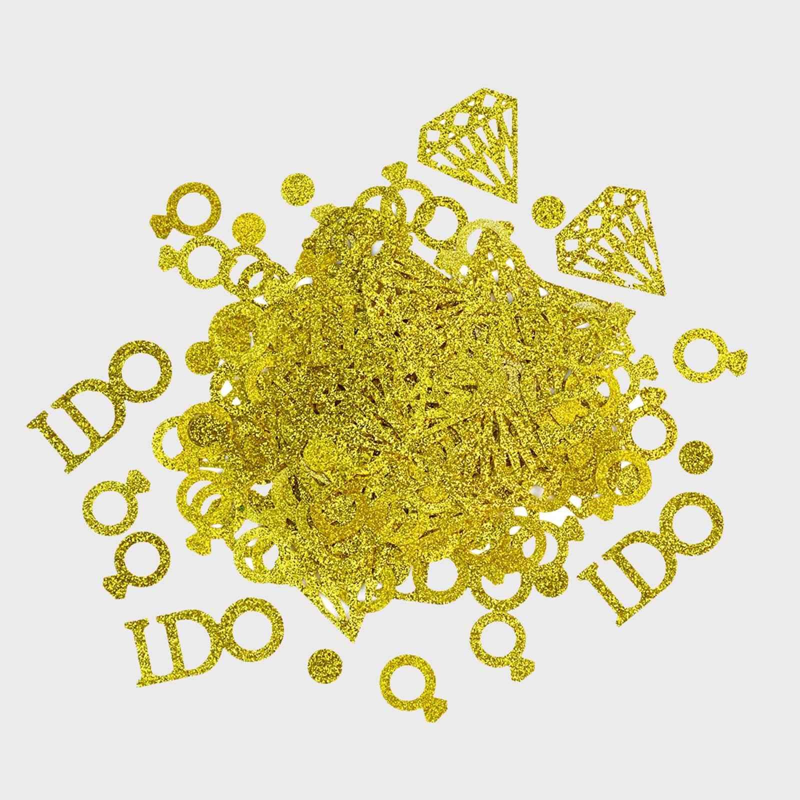 Confetti Diamond i Do Letter Shower Party for Wedding Table Baby Shower Gold
