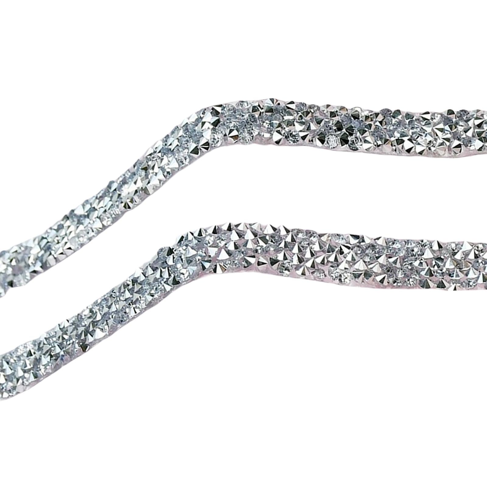 3xSelf Adhesive Ribbon Arts Crafts Mesh Wrap Roll Bling for Decor