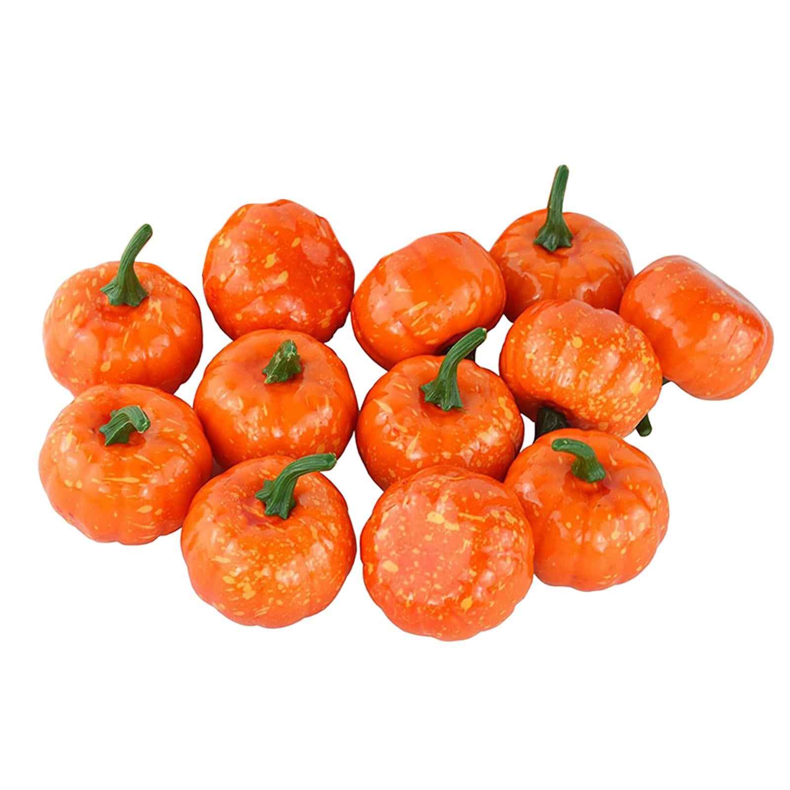 Artificial Pumpkin Fall Foam Crafts Halloween Christmas Autumn Holiday Decor 12Pcs 5.5cm