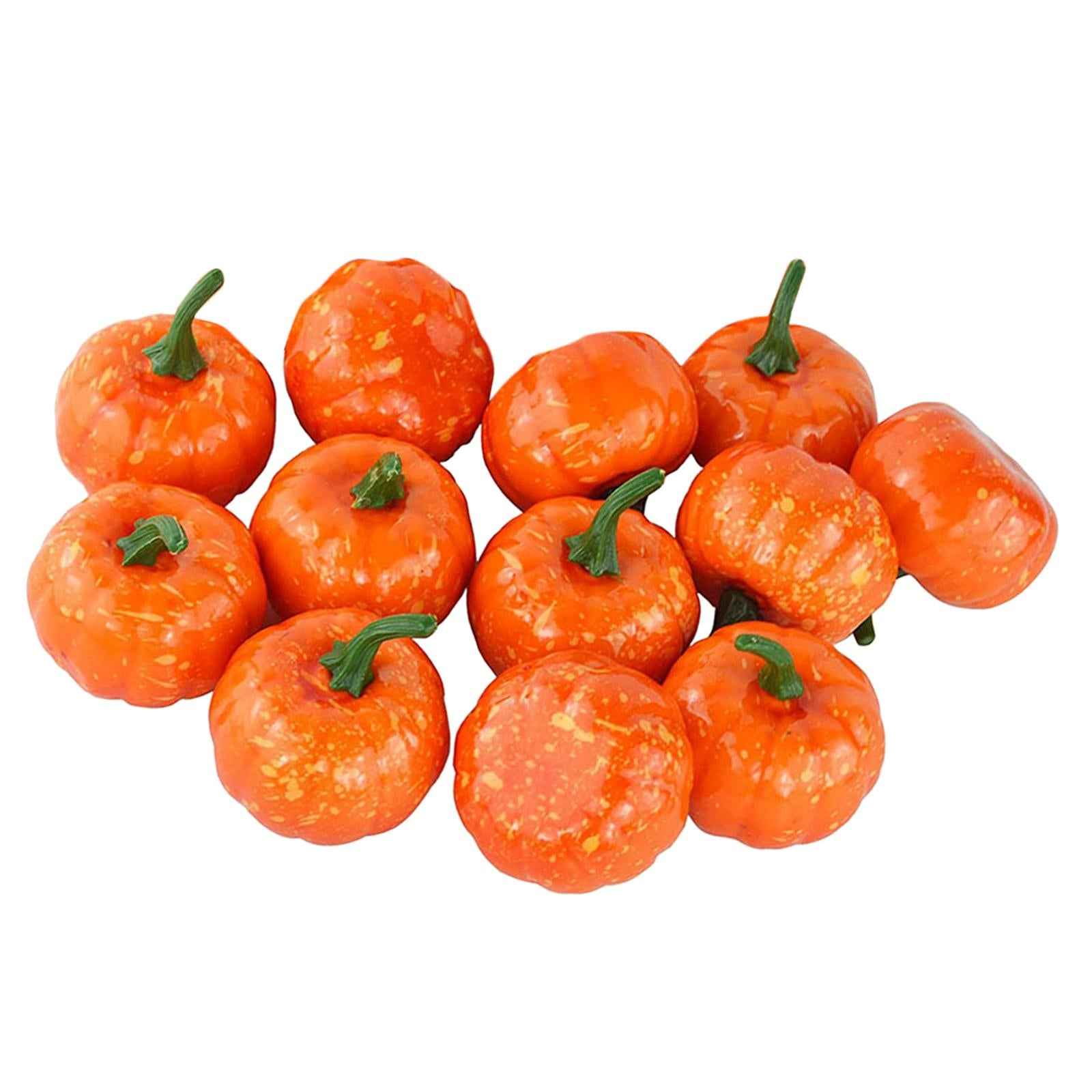 Artificial Pumpkin Fall Foam Crafts Halloween Christmas Autumn Holiday Decor 12Pcs 5.5cm