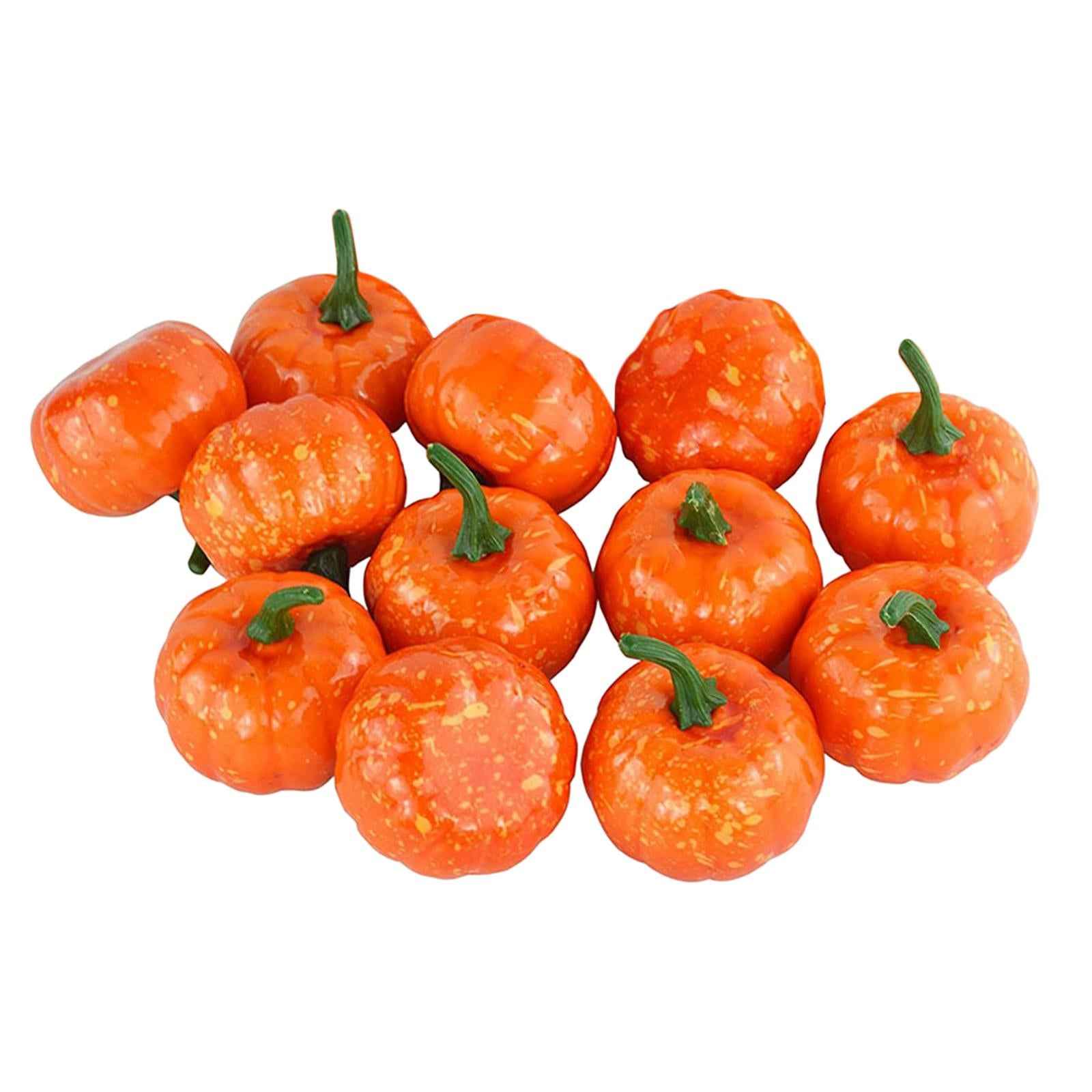 Artificial Pumpkin Fall Foam Crafts Halloween Christmas Autumn Holiday Decor 12Pcs 5.5cm