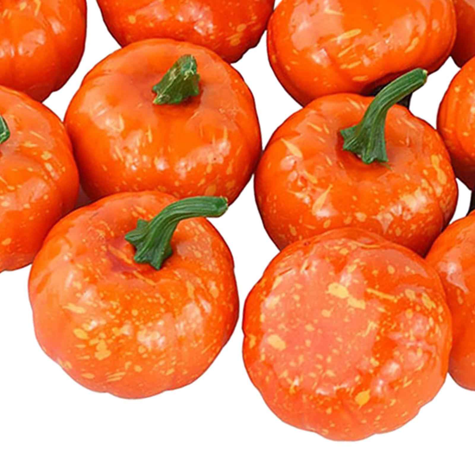Artificial Pumpkin Fall Foam Crafts Halloween Christmas Autumn Holiday Decor 12Pcs 5.5cm