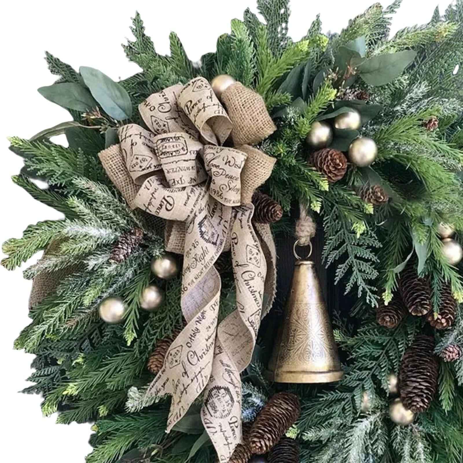 Artificial Flower Wreath Christmas Garland Hanging for Door Decoration
