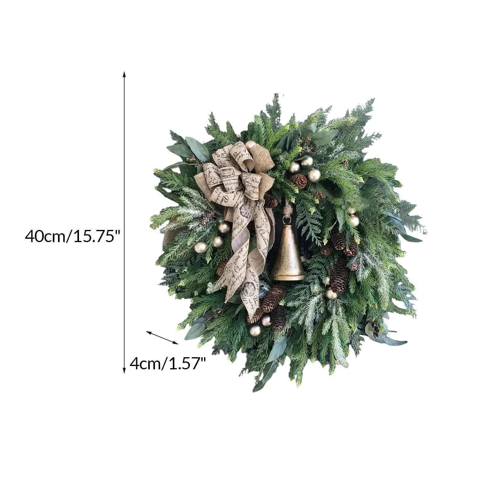 Artificial Flower Wreath Christmas Garland Hanging for Door Decoration