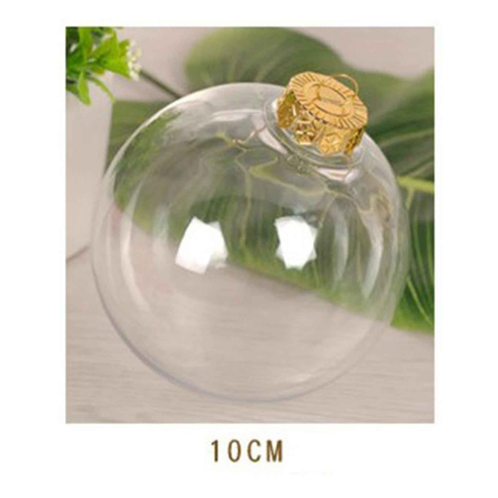 6x Clear Christmas Ball Ornaments Party Supplies for Bedroom Christmas 10cm Aureate