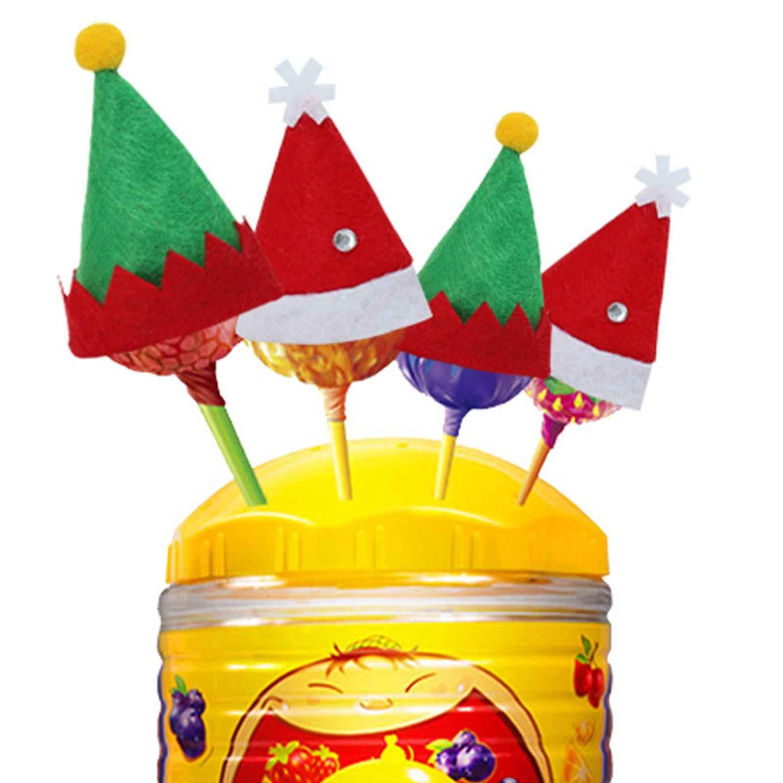 12x Christmas Hat Santa Claus Xmas Hat Cap for Adults Stage Performance Prom Red