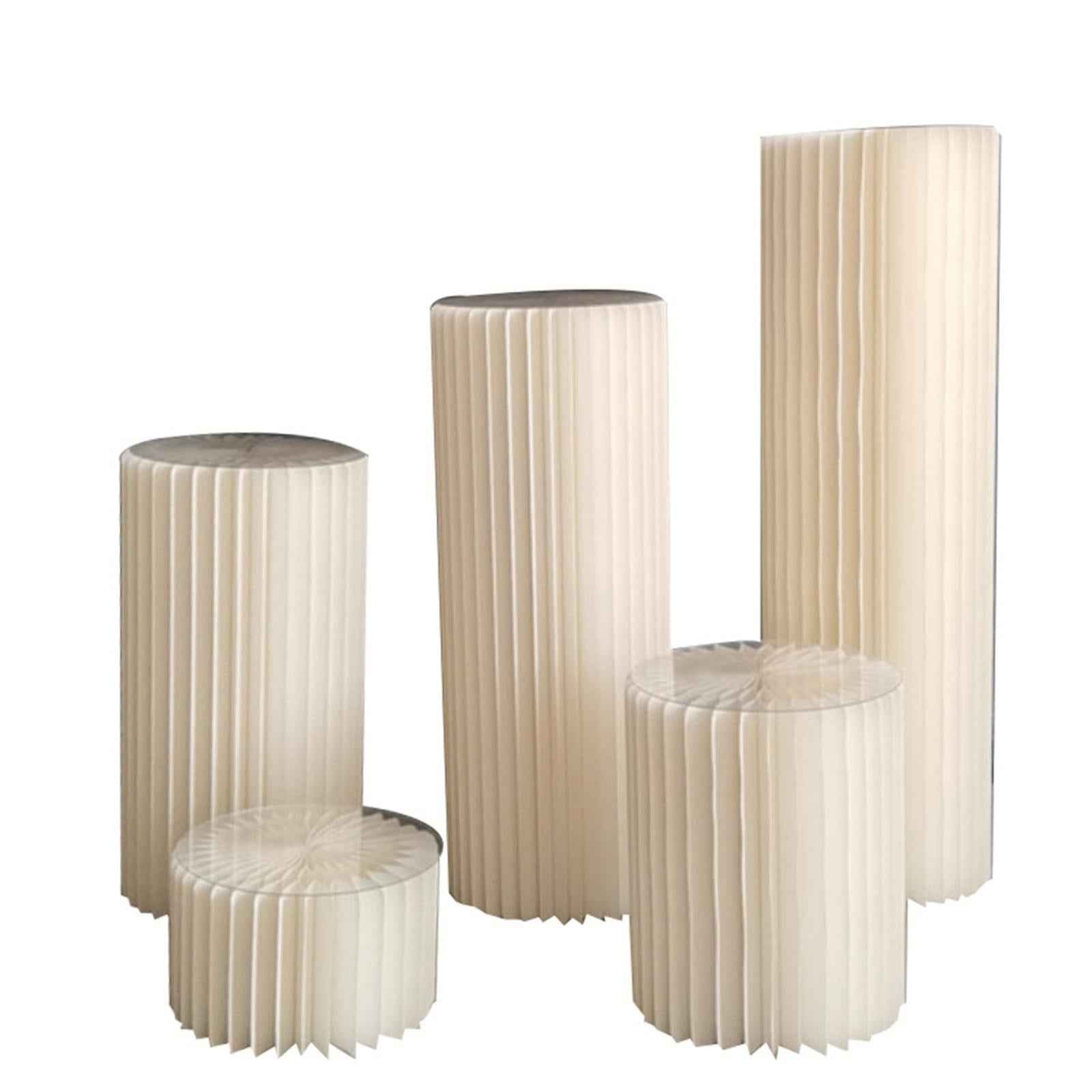 Cylinder Pedestal Stand Paper Columns for Festival Wedding Props Ceremonies