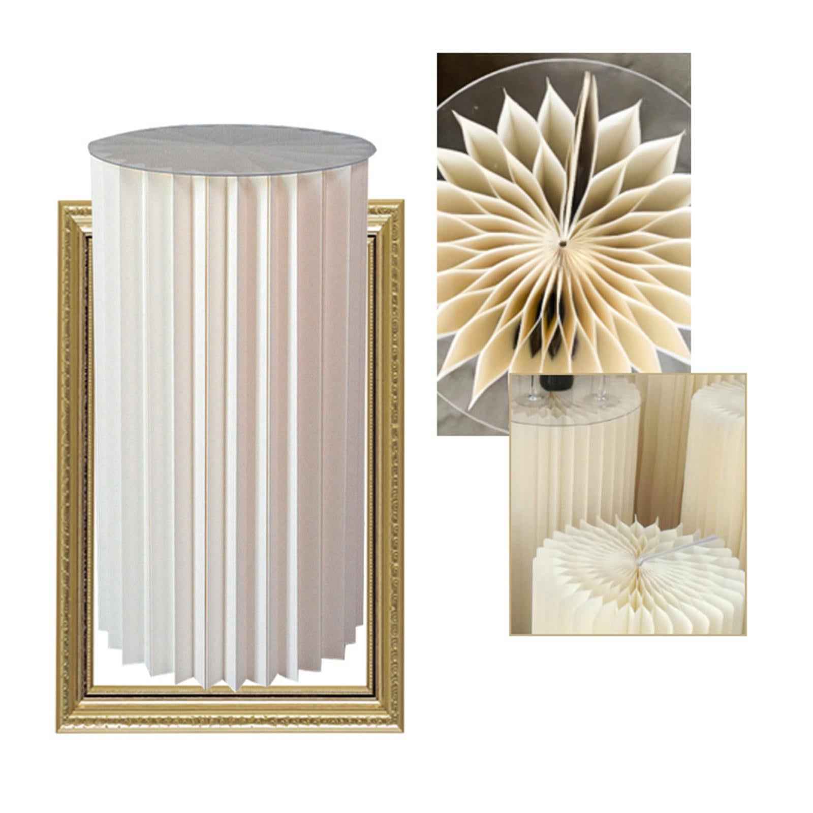 Cylinder Pedestal Stand Paper Columns for Festival Wedding Props Ceremonies