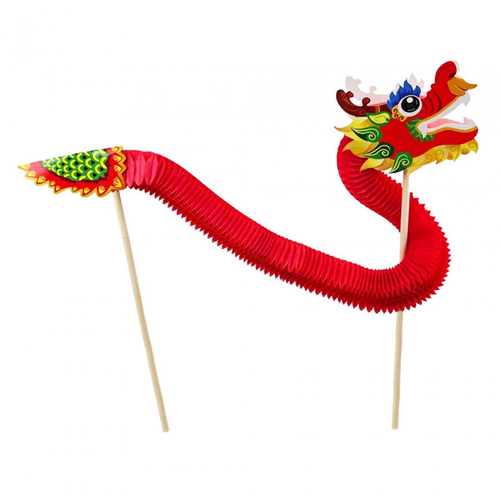 2xChinese New Year Dragon Dance DIY Material Package Party Novelty Decorations Style B
