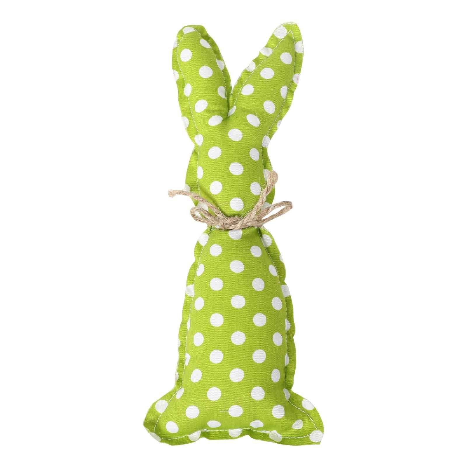Easter Rabbit Decor Doll Cute Easter Decoration Supplies for Girlfriend Gift Green Dots
