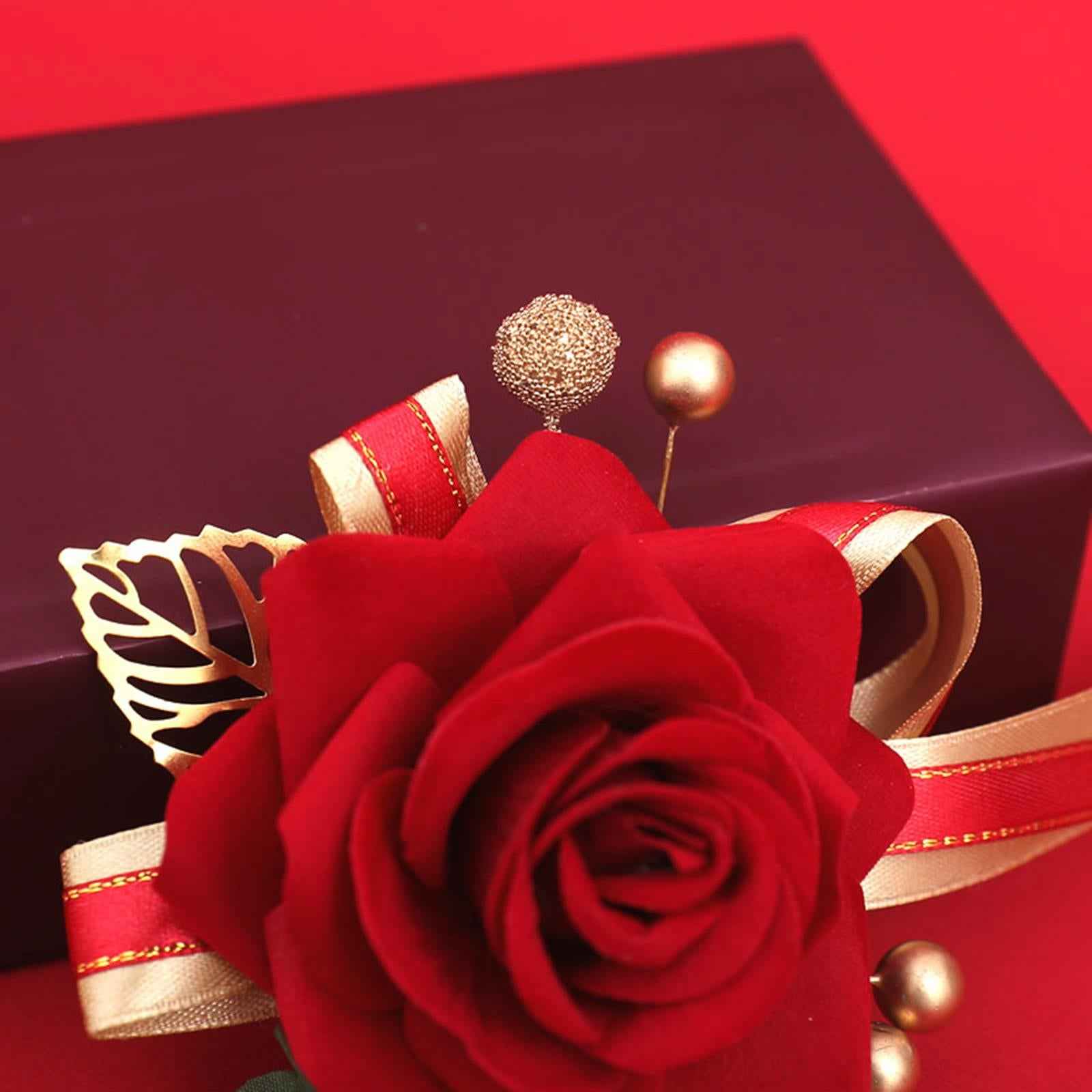 2x Wedding Boutonniere Rose Boutonniere for Events Anniversary Engagement