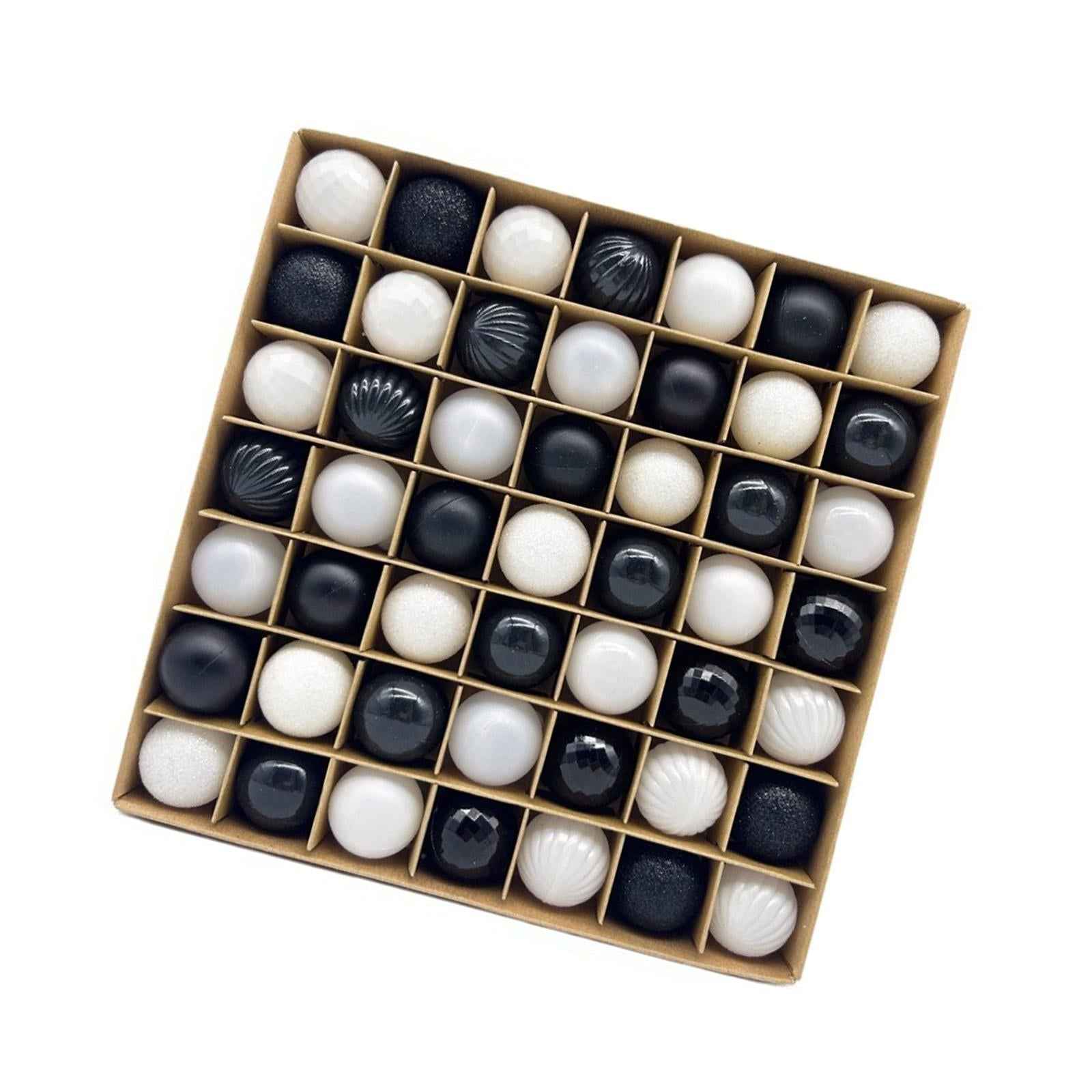 49x Christmas Balls Ornaments Christmas Tree Pendants for Home Wedding Party Black White