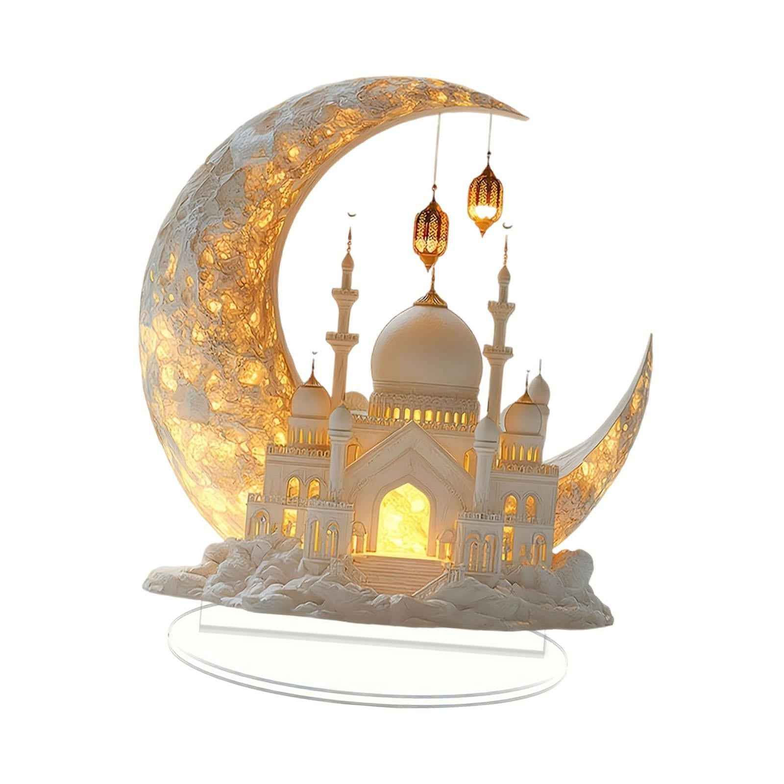 Eid Mubarak Decor Photo Props Ramadan Ornament for Desk Mantelpieces Cabinet