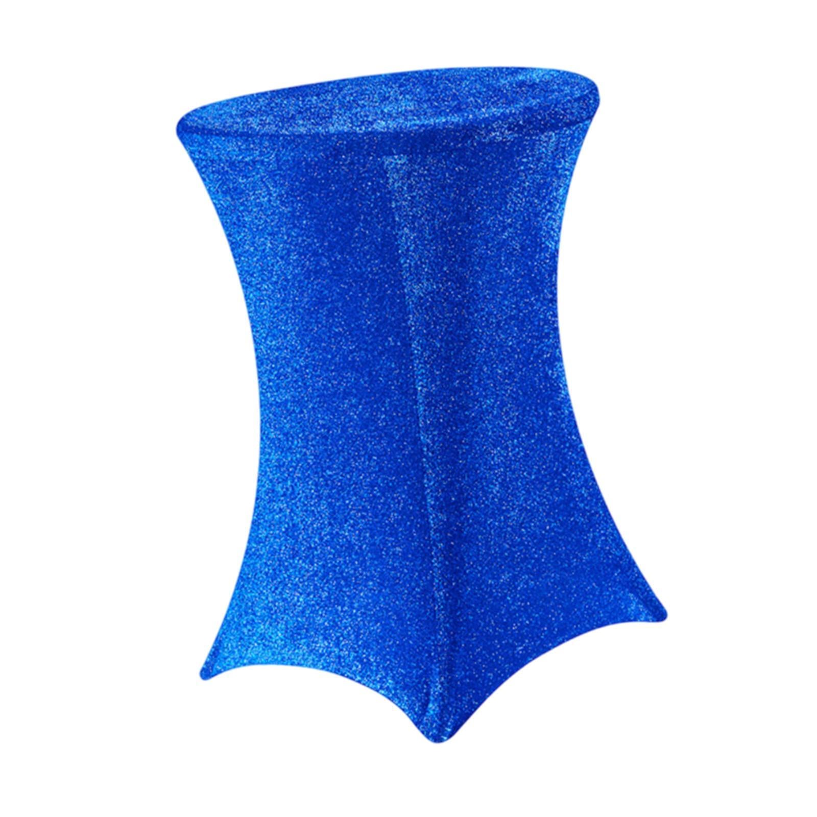 Cocktail Tablecloth Easy to Install Table Cover for Banquet Event Receptions Blue