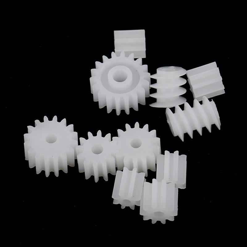 11 Pieces/set Plastic Gears Worm for Kids Toys RC Car Toy Models Part Repair Accessories