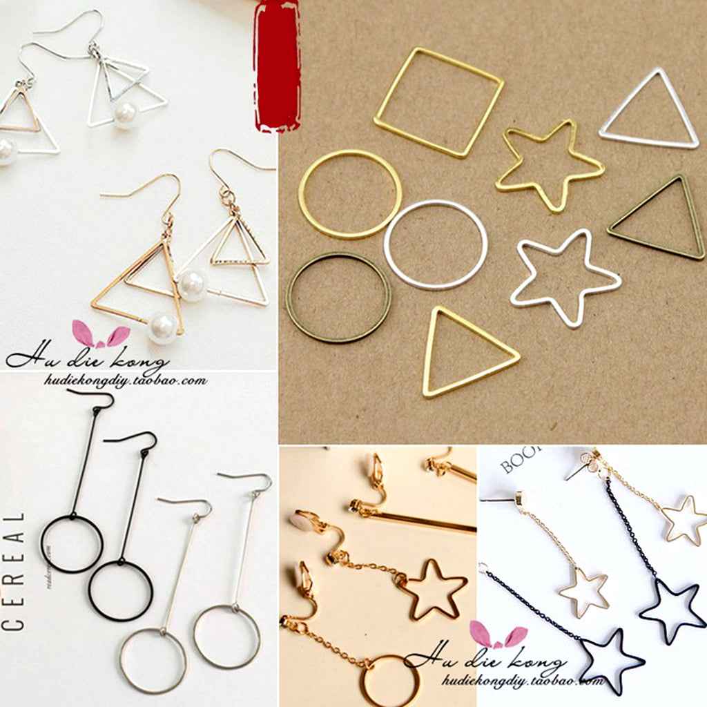 Pack of 20PCS Alloy Round Pieces With Hole For Jewelry Necklace Earrings Jewelry Bracelet Making Craft Projects DIY Silver