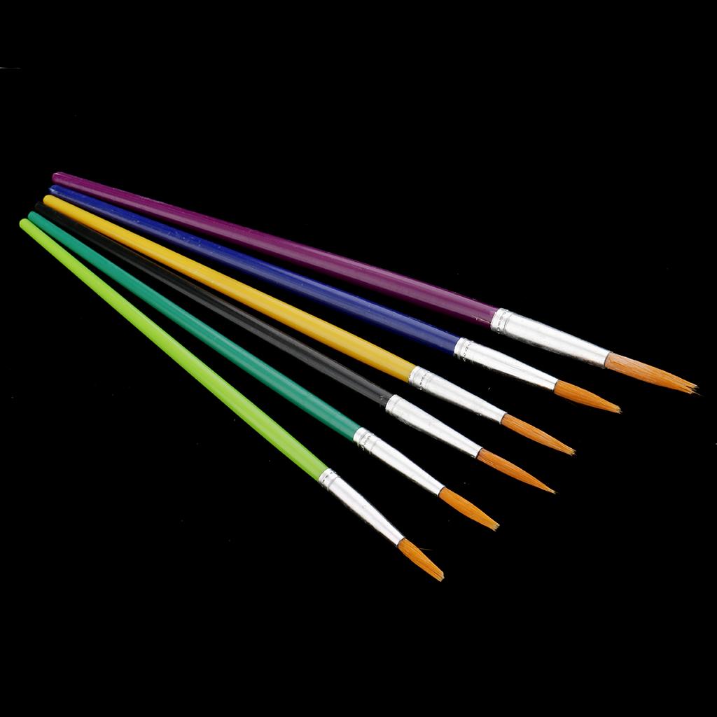 3x6 Pieces Artist Painting brushes set for Oil Arcylic Watercolor Paint