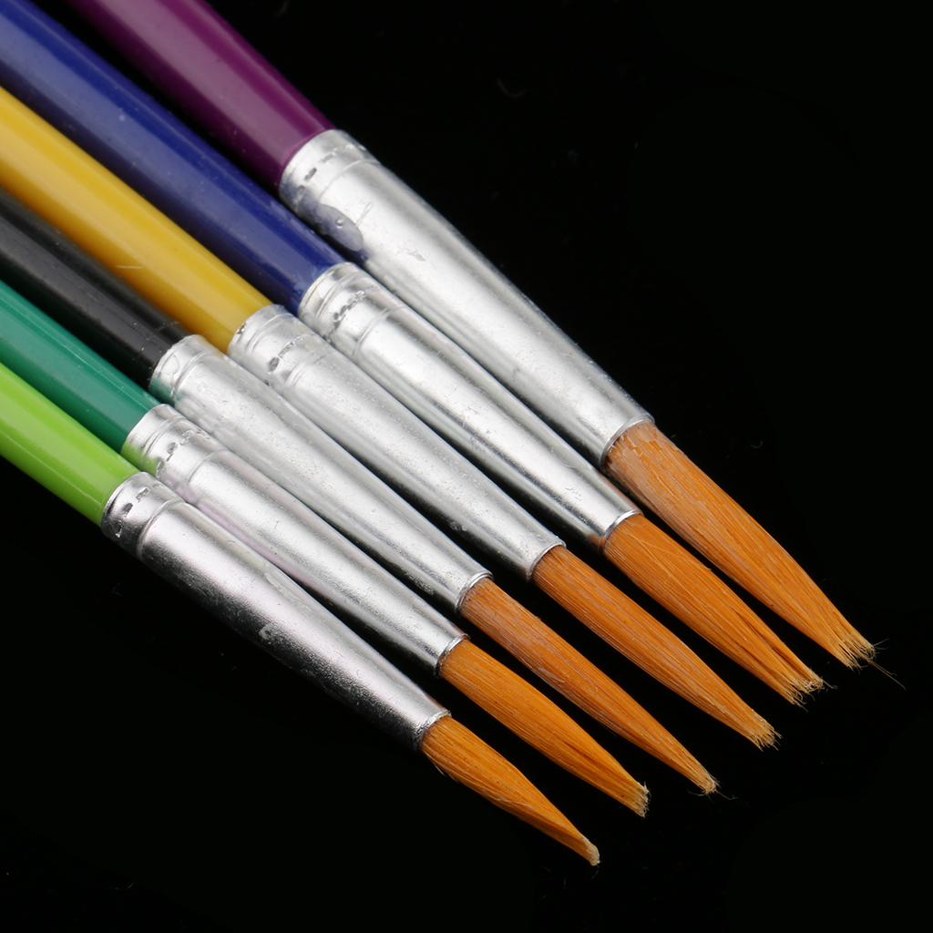 3x6 Pieces Artist Painting brushes set for Oil Arcylic Watercolor Paint
