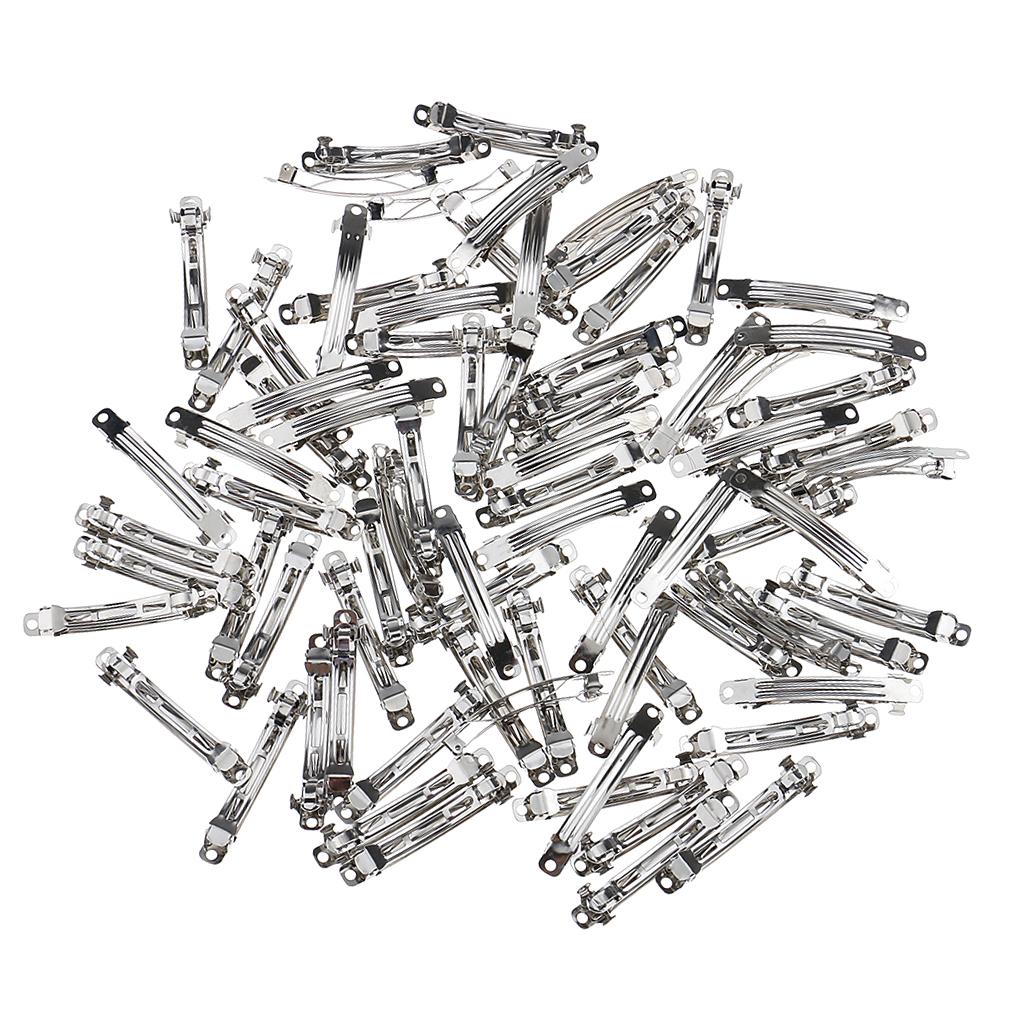 150 Pieces Assorted Blank French Barrette Hair Clip DIY Hair Accessories