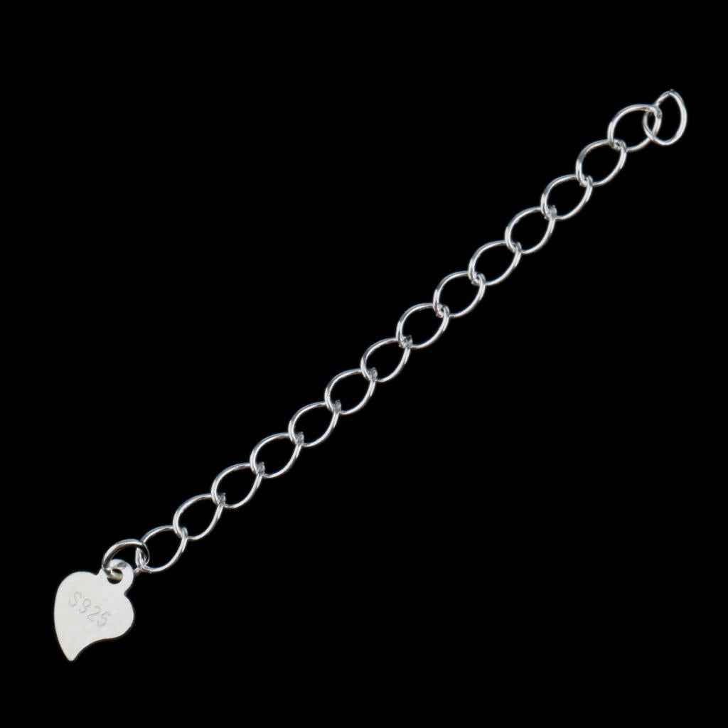 5 Piece 925 Sterling Silver Extender Chain for Jewelry Making Findings 5cm