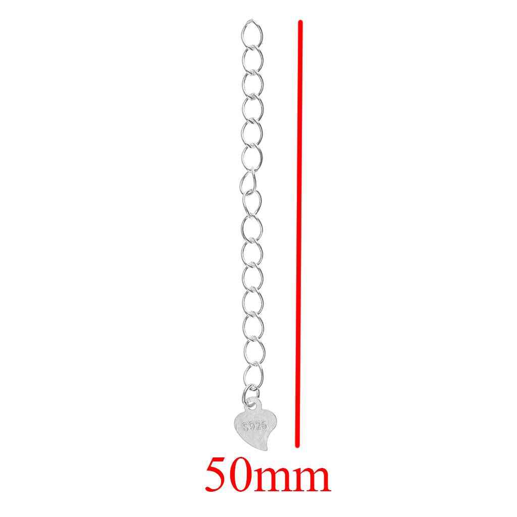 5 Piece 925 Sterling Silver Extender Chain for Jewelry Making Findings 5cm