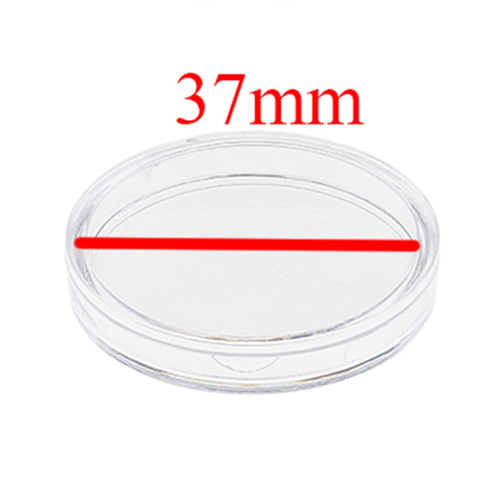 300pcs Round Plastic Coin Capsules Container Storage Holder Case 30/37/38mm