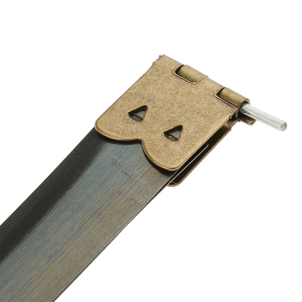 2x10x Shrapnel Purse Making Supplies Metal Frame Kiss Clasp 11x1.4 cm Bronze