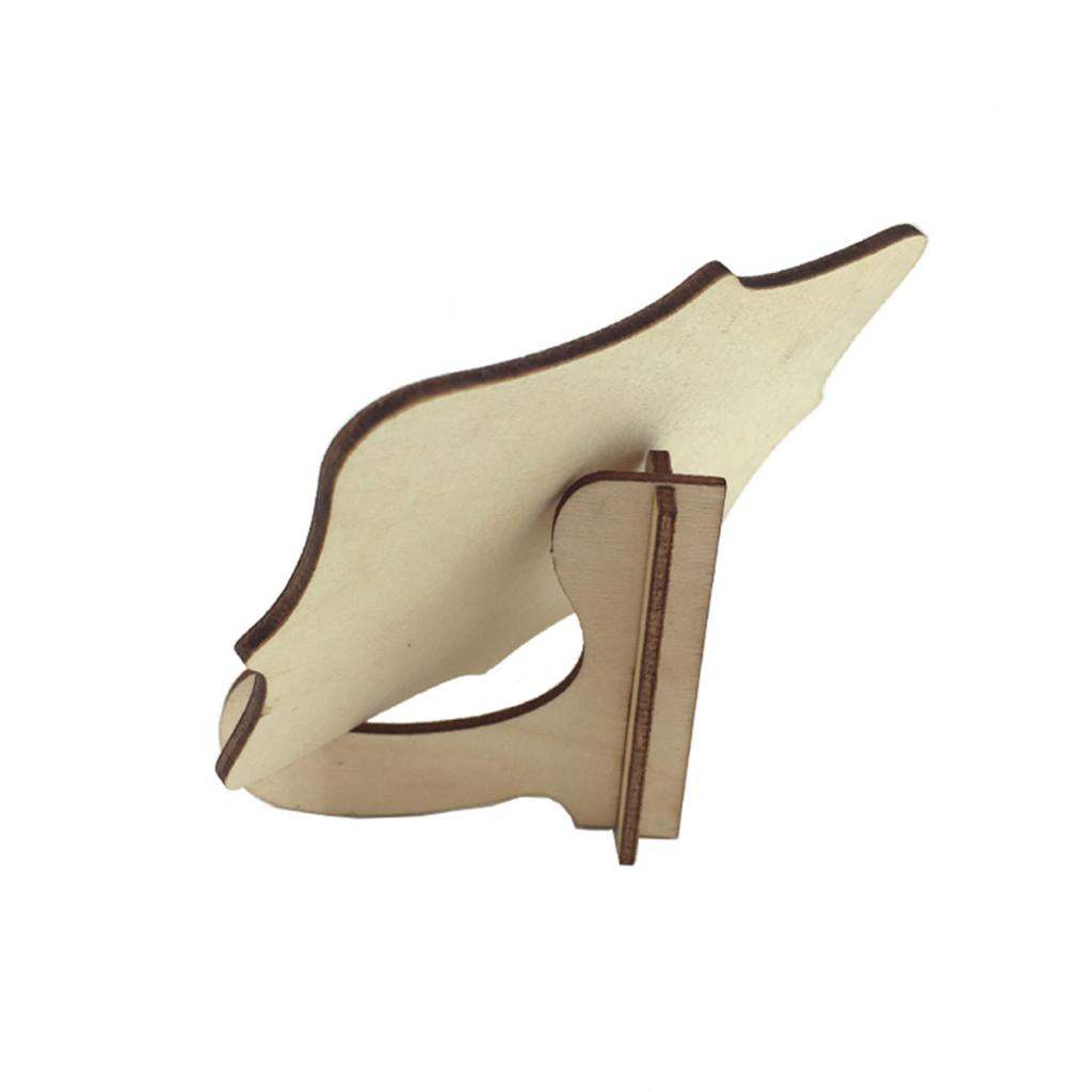30 Pieces Wooden Rectangle Blackboard Table Chalkboard with Base 10cm