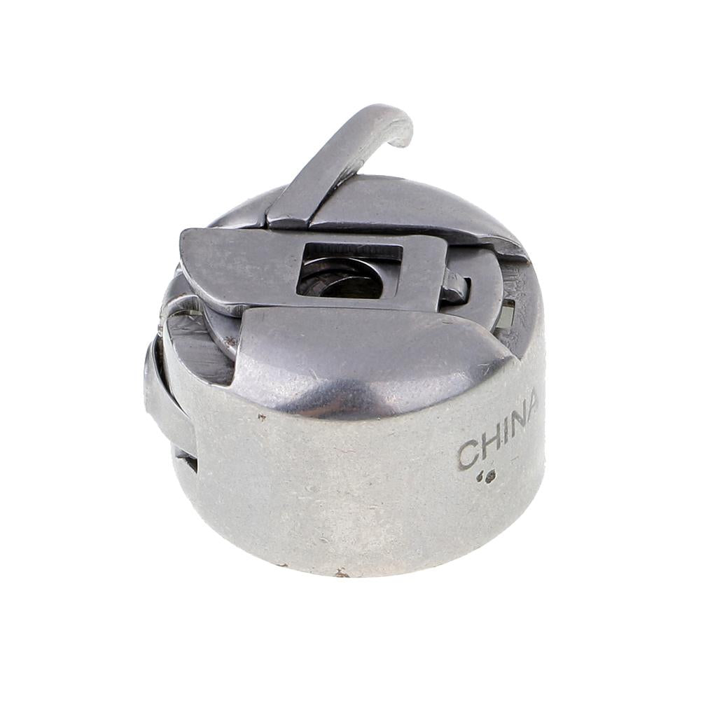 4xSet of 1 Domestic Sewing Machine Bobbin Case + 4 Bobbins 