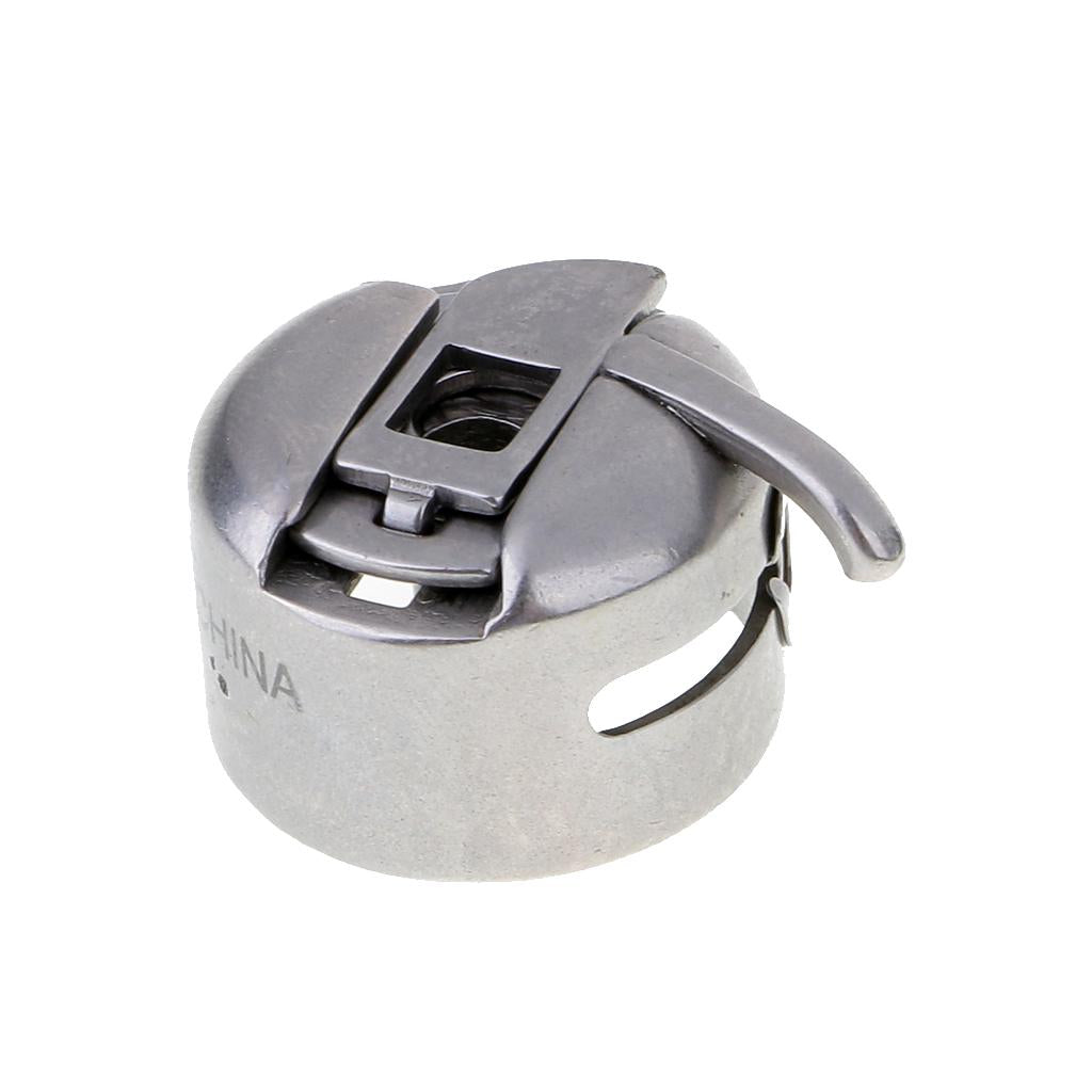 4xSet of 1 Domestic Sewing Machine Bobbin Case + 4 Bobbins 