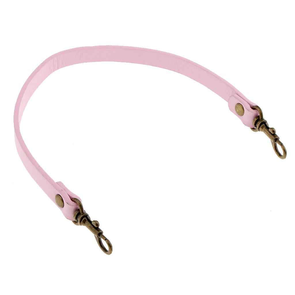 PU Leather Short Handbag Bag Strap Replacement Purse Handle 36cm Pink