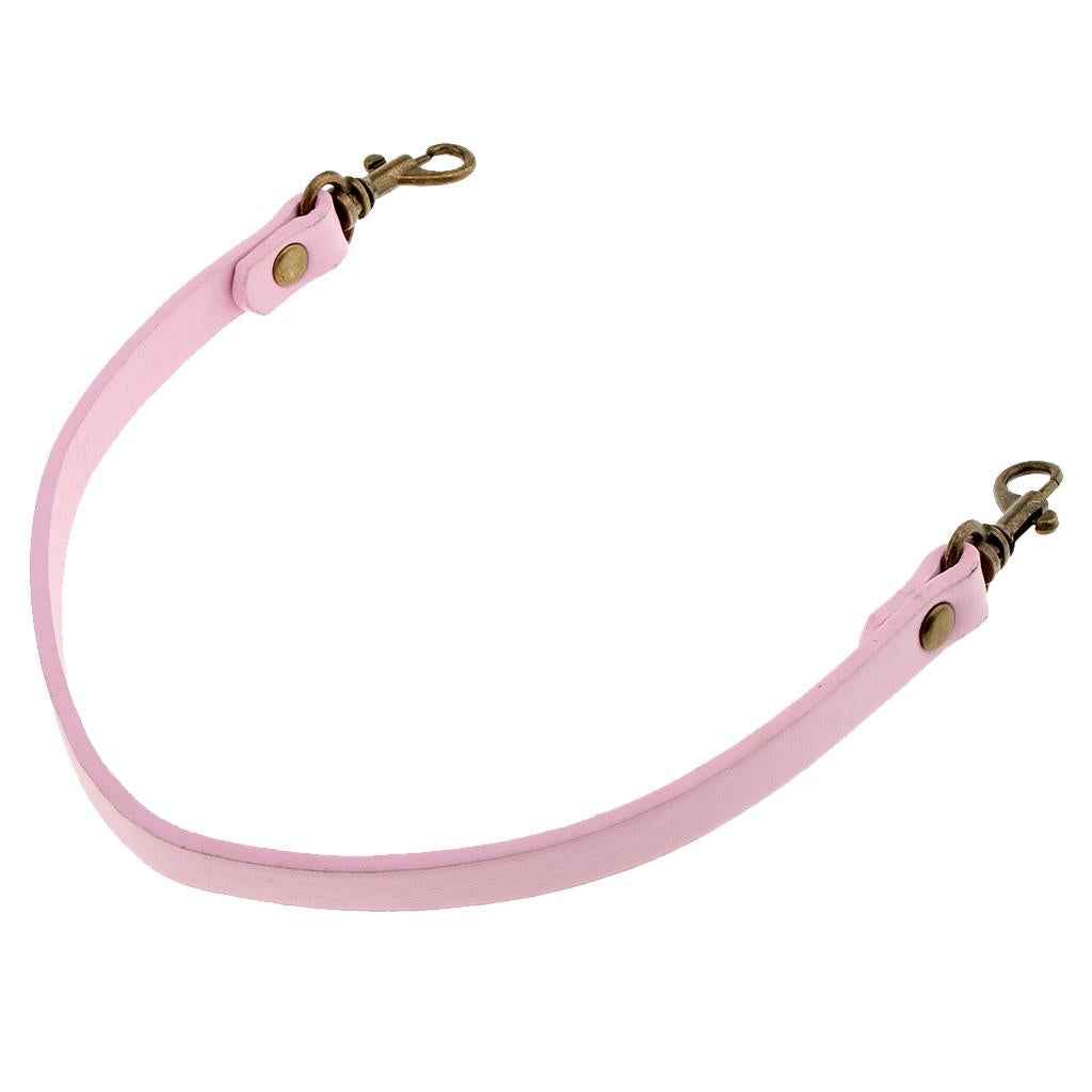 PU Leather Short Handbag Bag Strap Replacement Purse Handle 36cm Pink