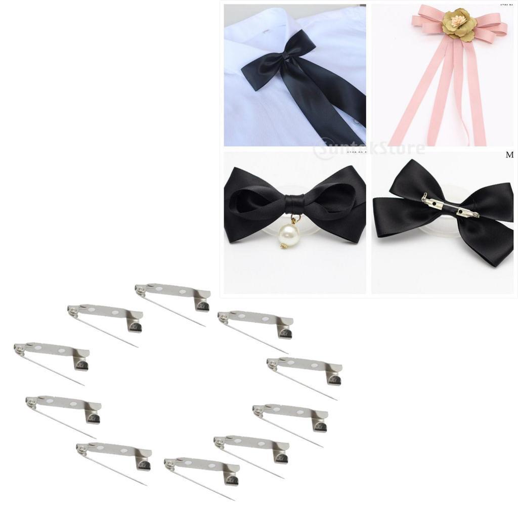 2x10 Pieces Brooch Backs Safety Pins Bar Pin Catch Findings
