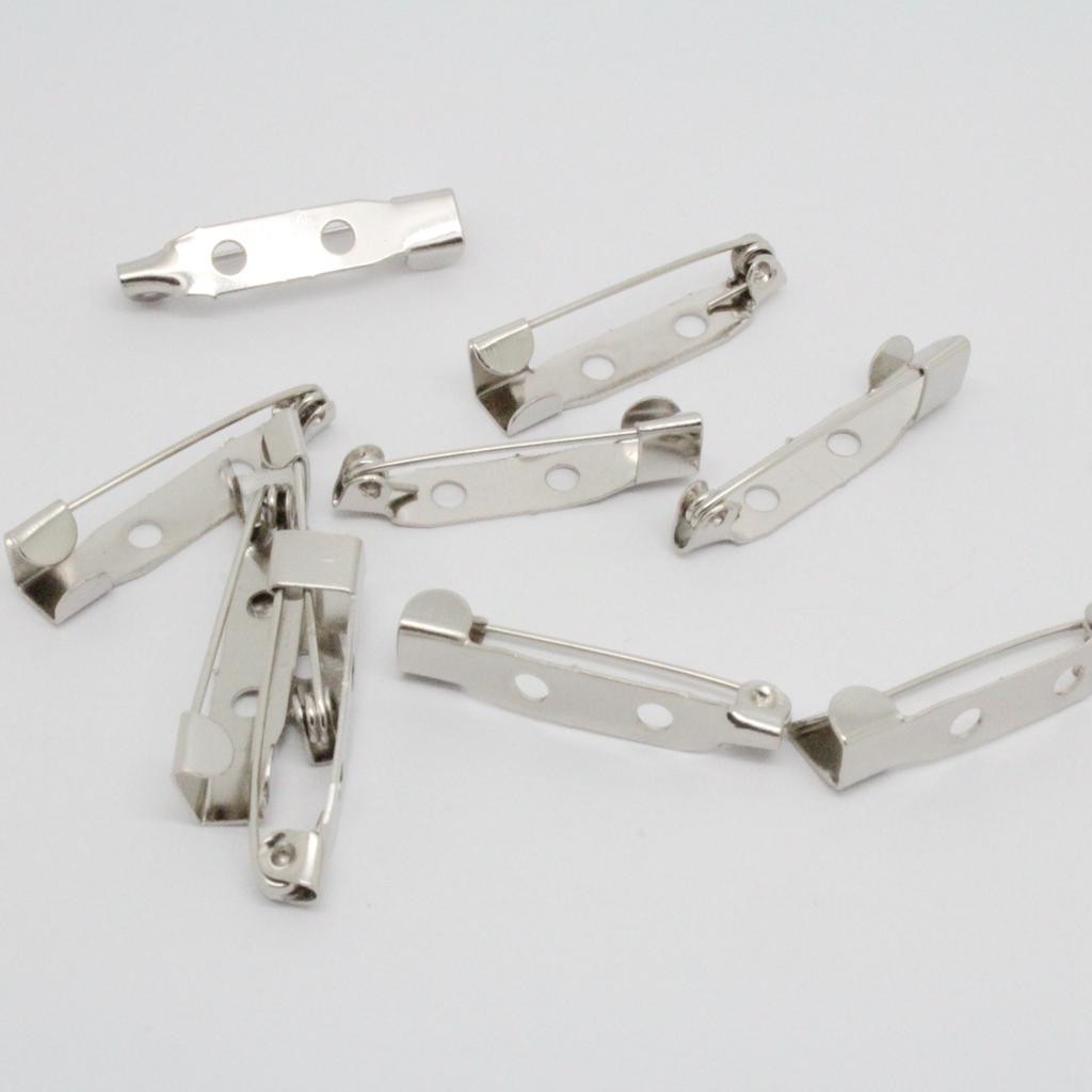 2x10 Pieces Brooch Backs Safety Pins Bar Pin Catch Findings