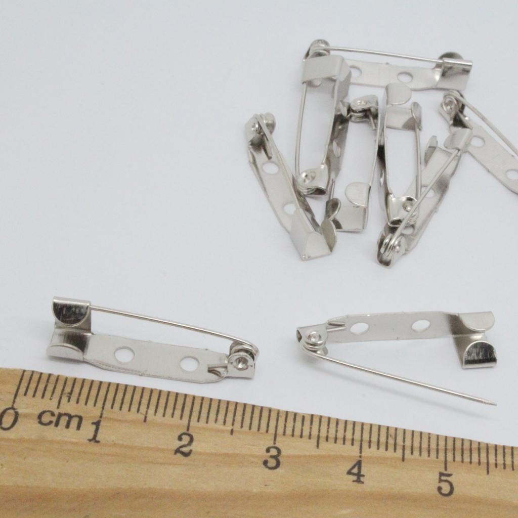 2x10 Pieces Brooch Backs Safety Pins Bar Pin Catch Findings
