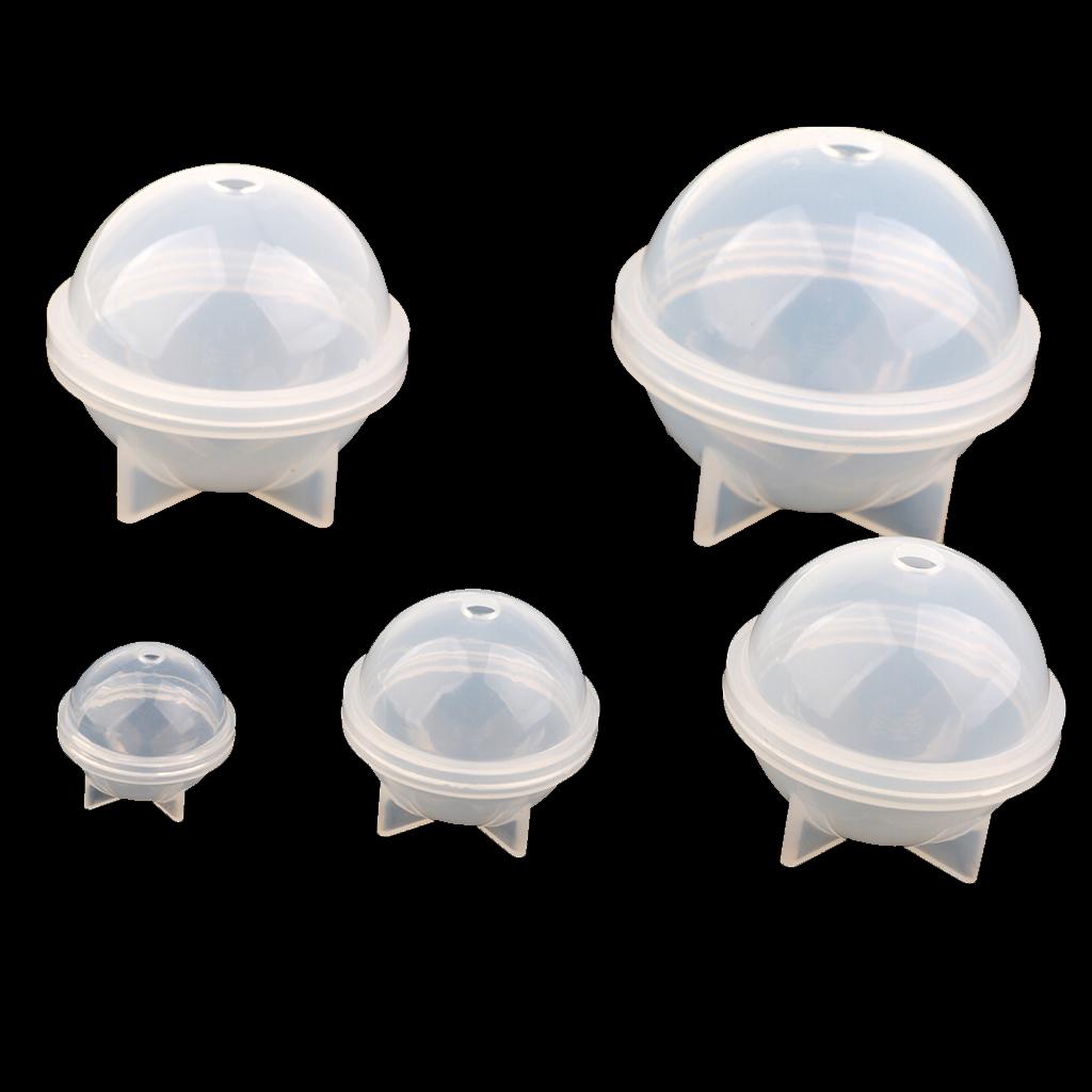 9 Sizes DIY Sphere Ball Silicone Mold Mould for Resin Casting Jewelry Making