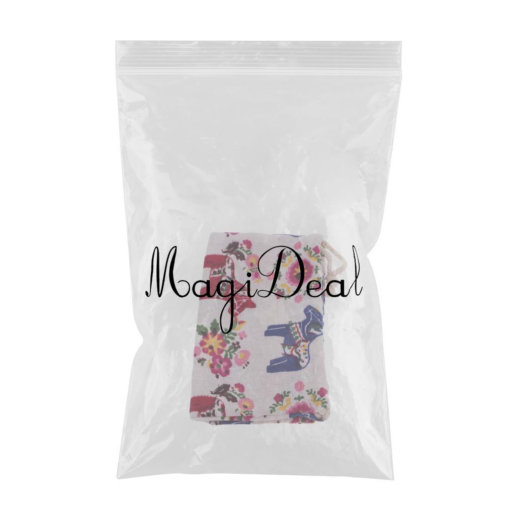 4x1 Piece Cotton Linen Drawstring Sack Pouch Burlap Jute Storage Bag Gift Bag
