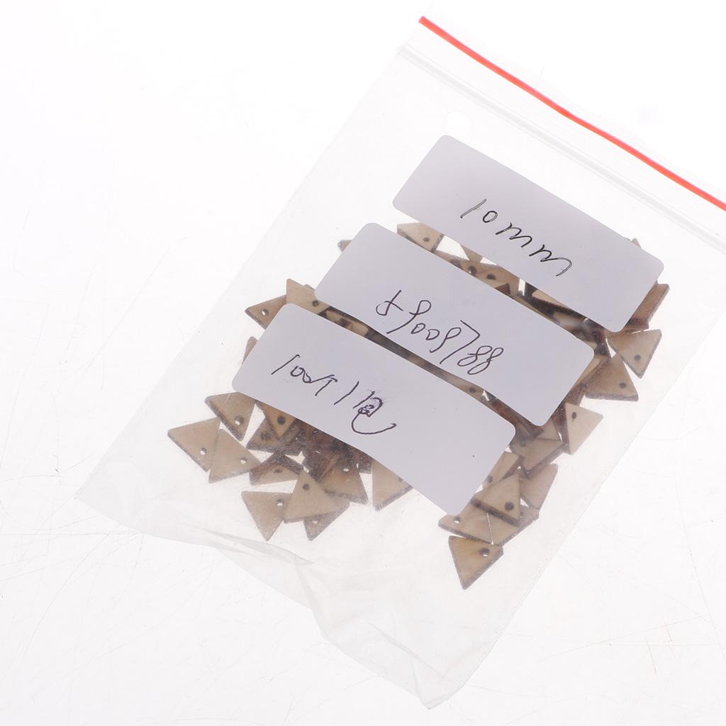 2xTriangle Shape Unfinished Wood Pieces with Hole for Crafts 100 Pieces 10mm