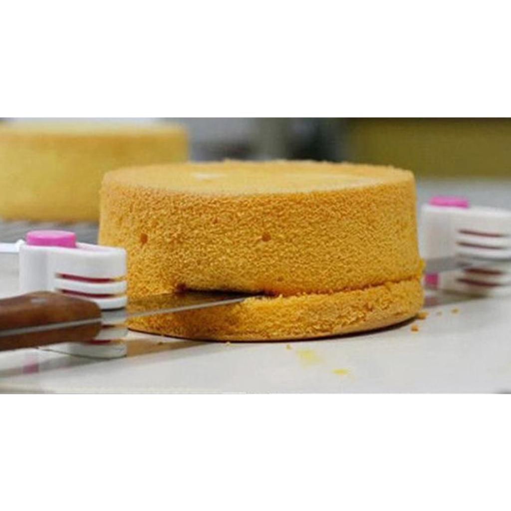 4x2 Pieces 5 Layers Kitchen DIY Cake Bread Cutter Leveler Slicer Fixator Tool