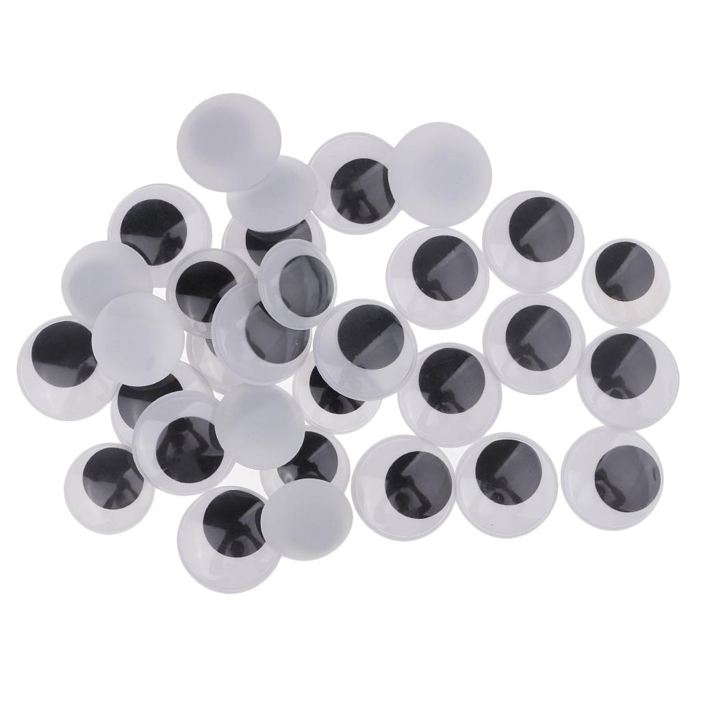 2x150 Pieces Self Adhesive Wiggle Googly Eyes DIY Toys Scrapbooking Accessory