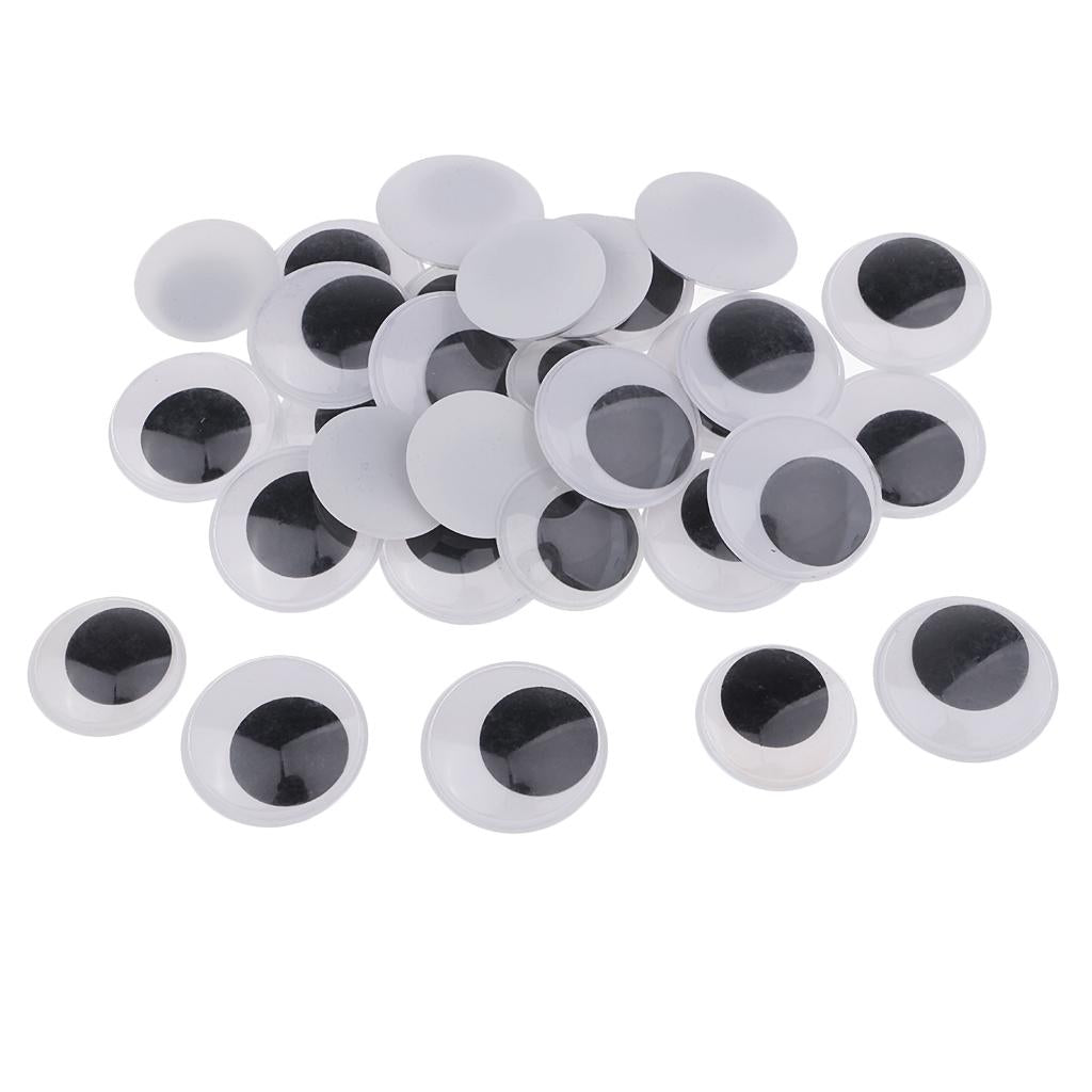 4x150 Pieces Self Adhesive Wiggle Googly Eyes DIY Toys Scrapbooking Accessory