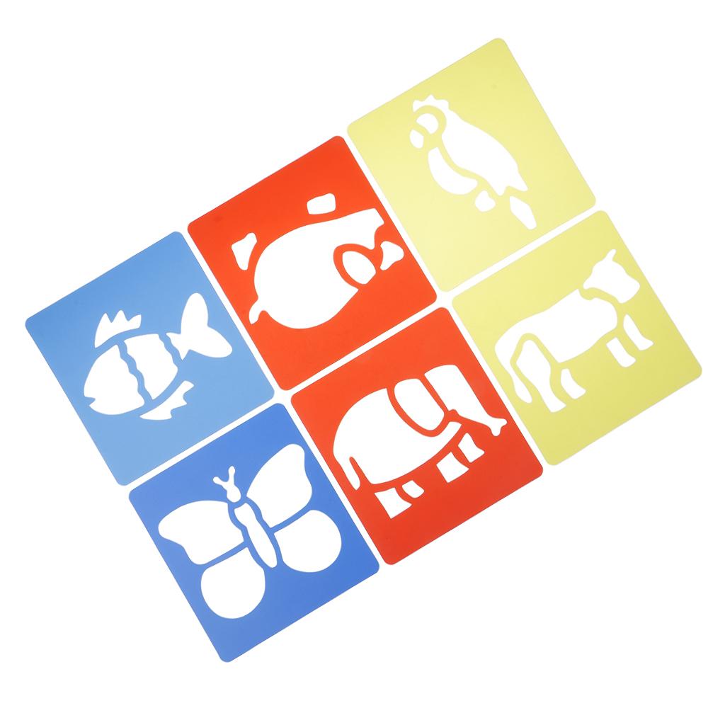 3x6 Hollowed Patterns of Painting Stencil Animal Scrapbook Stencil for DIY