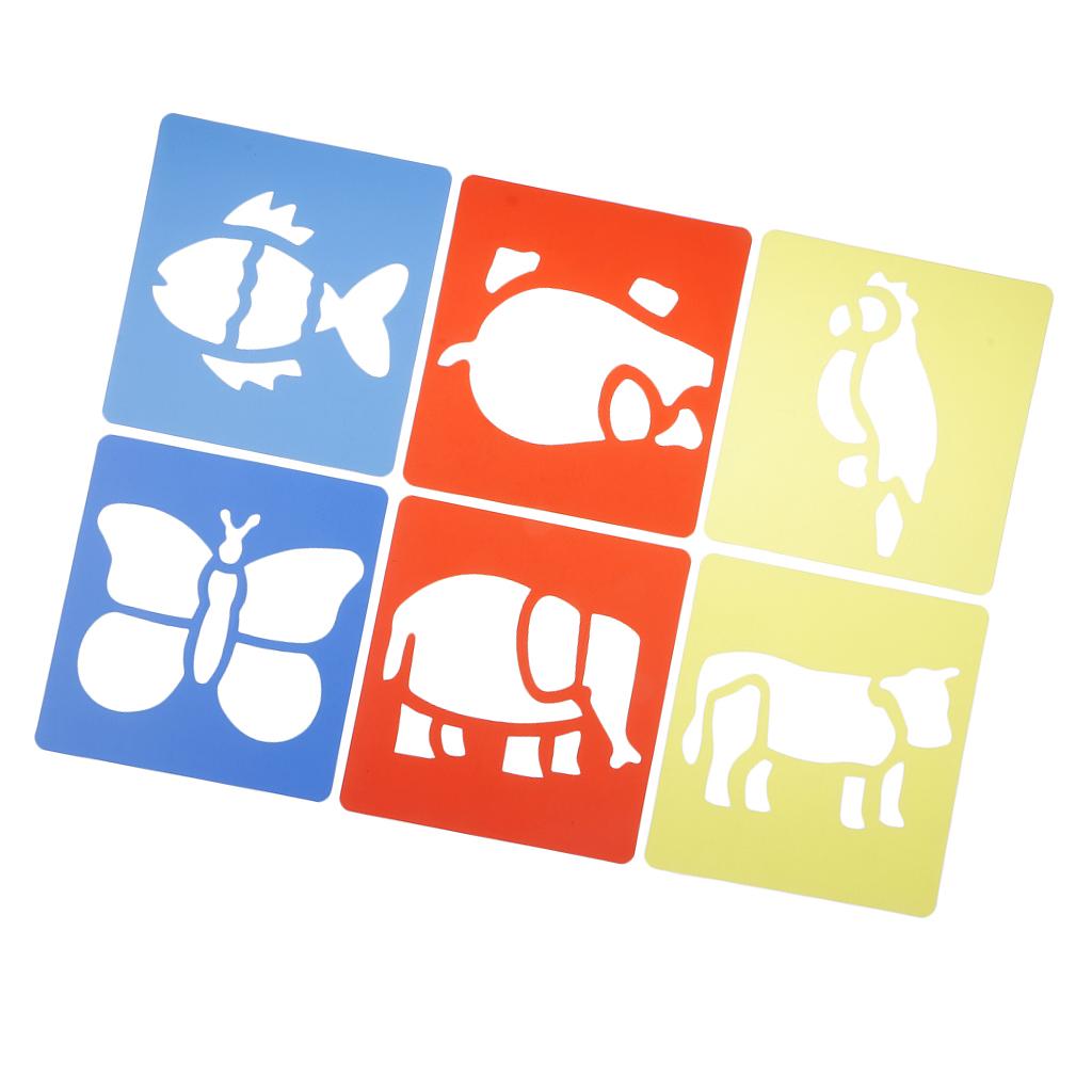 4x6 Hollowed Patterns of Painting Stencil Animal Scrapbook Stencil for DIY