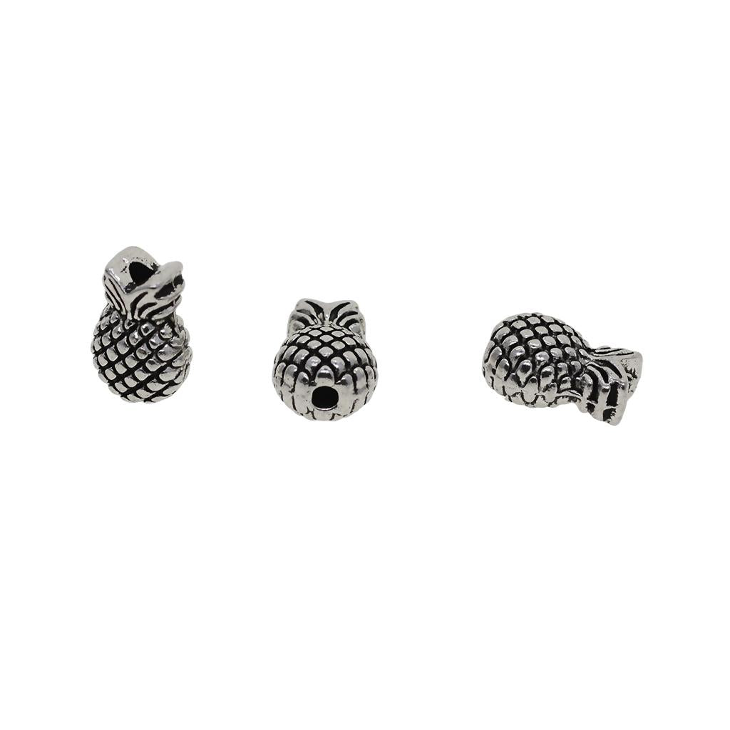 3x30 Pieces Tibetan Silver Spacer Charm Beads DIY Jewelry Findings pineapple