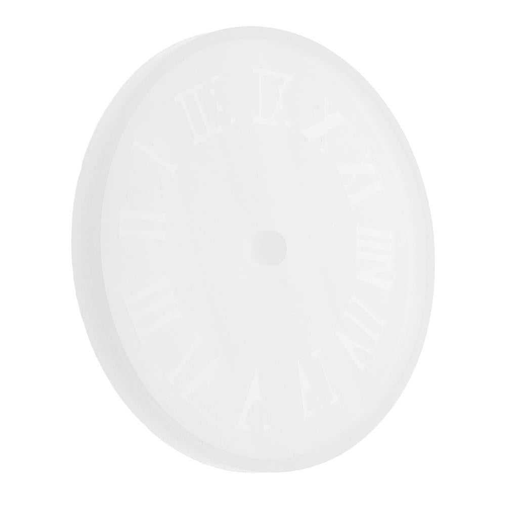 4xSilicone Horologe Mould Clock Mold DIY Craft Roman Numerals Clock (S)
