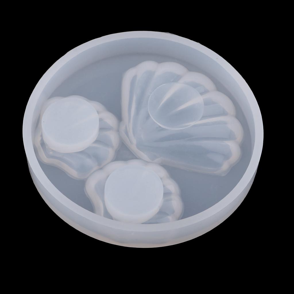 4x1 Piece Shell Shape Silicone Mold Shell Hanging Ornament Mould Craft Tools